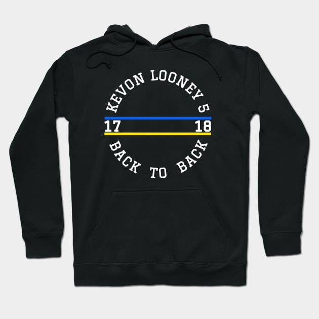 Kevon Looney 5 Back To Back Championship 2017 - 2018 Hoodie by Traditional-pct